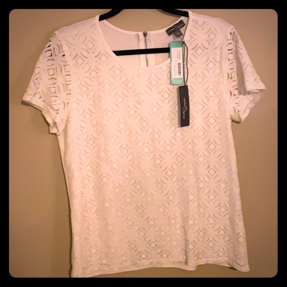 Market and Spruce eyelet shirt